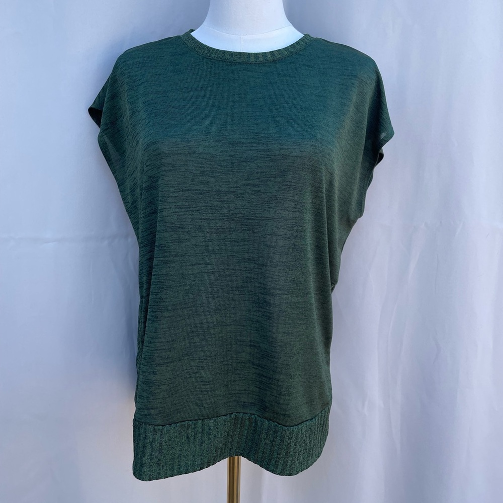 Bar III Green Dolman Sleeve Knit‎ Top, size M
